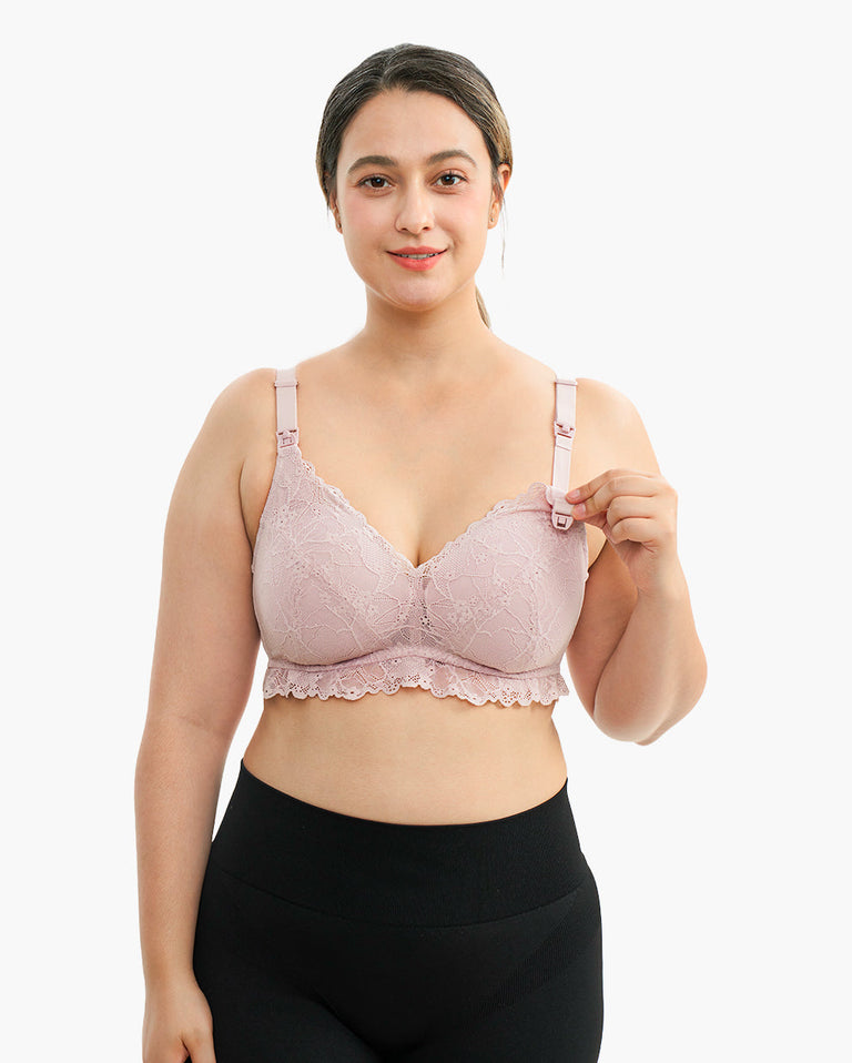Translation missing: en.Soft Lace V Neck Nursing Bra