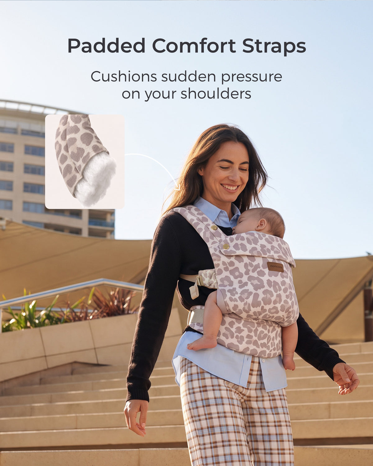 Porte-bébé Momcozy PureHug - Ergonomique, confortable & léger