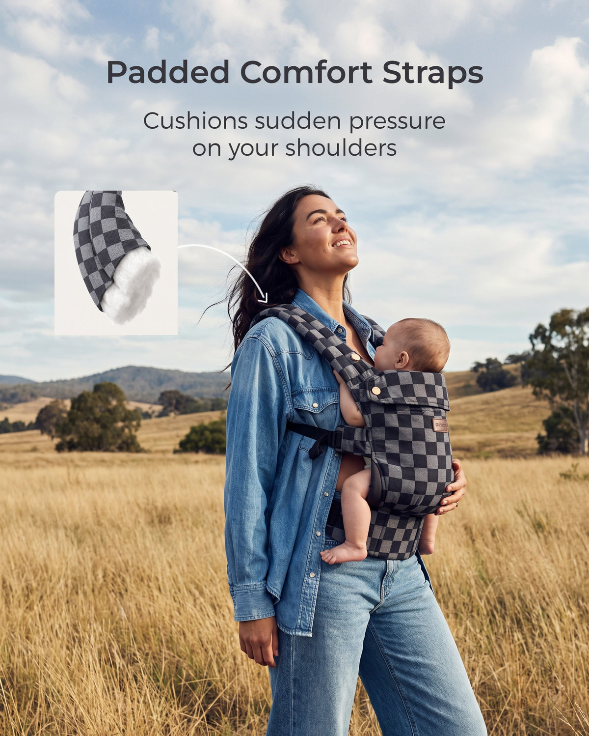 Porte-bébé Momcozy PureHug - Ergonomique, confortable & léger
