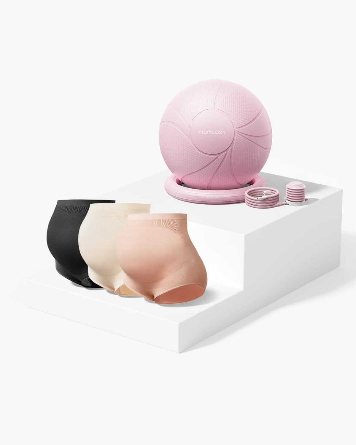 Pregnancy Ball + High Waist Pregnancy Belly Support Panties