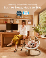 Playard & 2-in-1 Electric Baby Swing Bundle