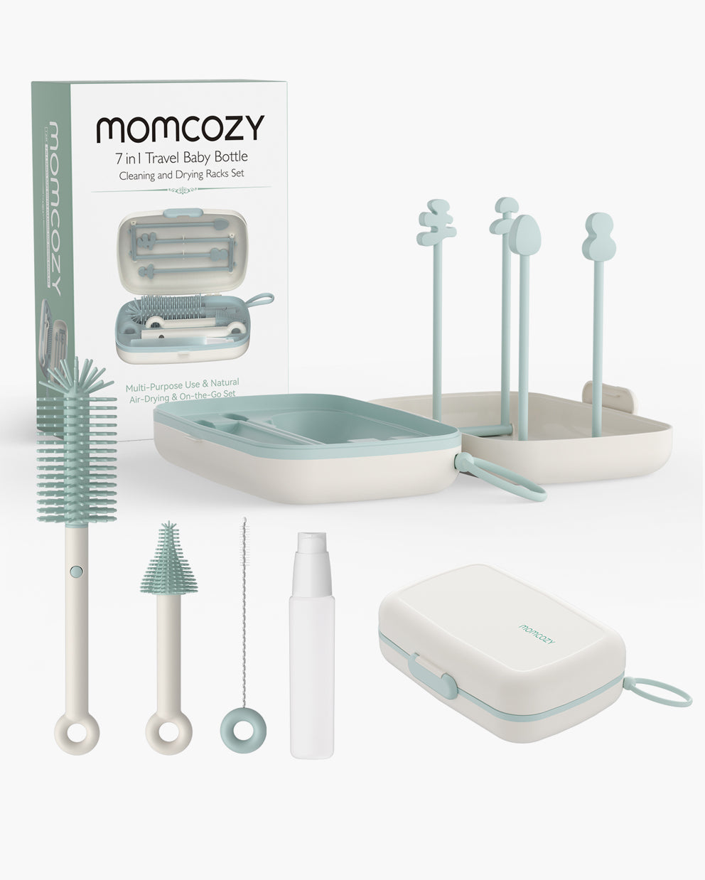 Momcozy Innovative Push-Press Design Bottle Brush Kit