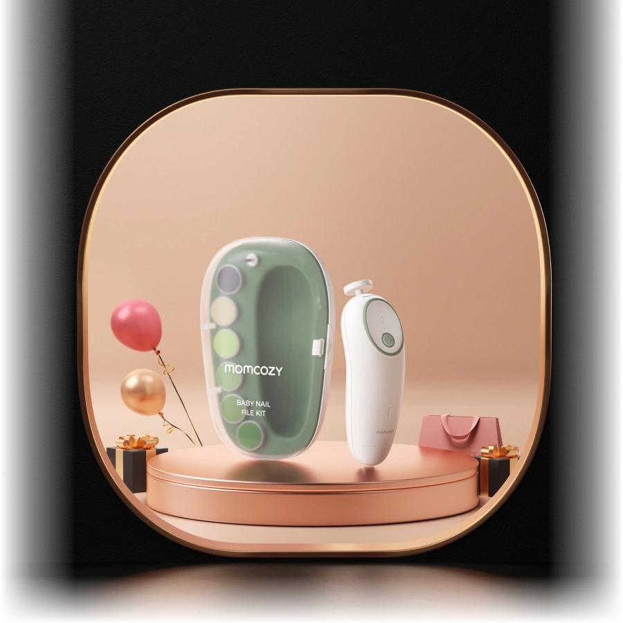 Lima eléctrica para uñas de bebé Momcozy – Bajo nivel de ruido