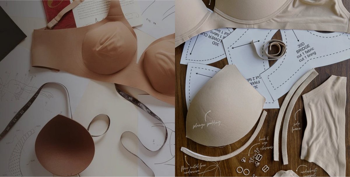 Nursing bra patterns, materials and prototypes