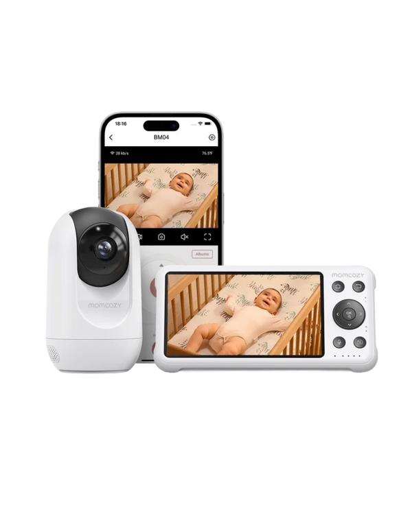 Keep an Eye on Baby via Your Phone or Screen - BM04 5-Inch Dual-mode Smart Baby Monitor