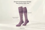 Momcozy Wide Calf Compression Socks 20-30mmHg for Sports 2 Pairs