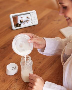 S12 Pro Safety Bundle: Double S12 Pro Wearable Breast Pump and One Baby Monitor for Multi-task