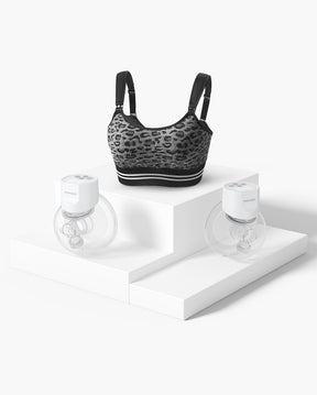 S12 Pro Bra Bundle: Double S12 Pro Wearable Breast Pump and Supermom Bra Front
