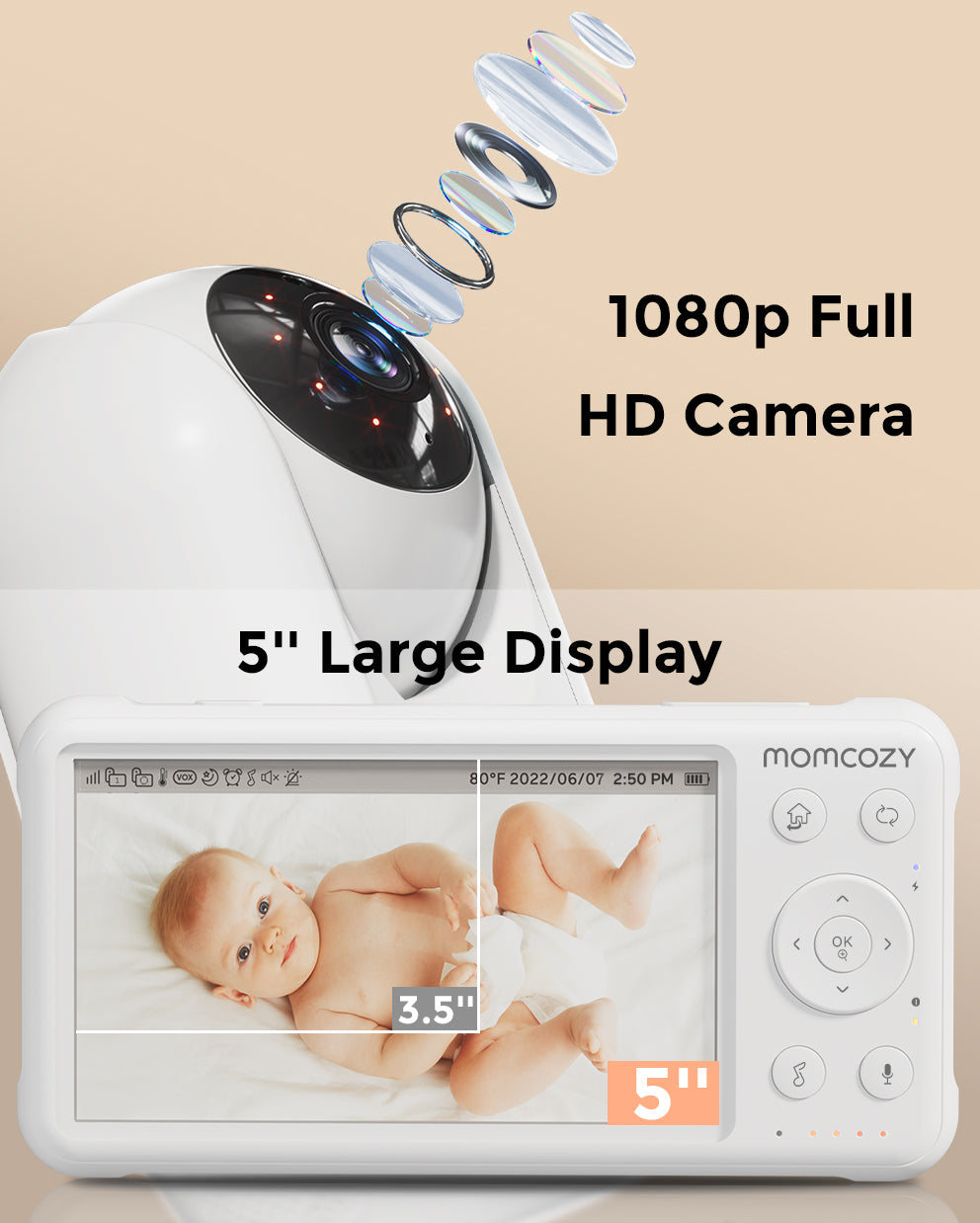 Momcozy Video Baby Monitor 1080P deals 5