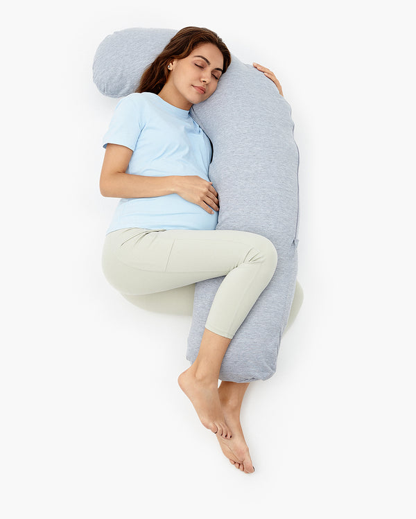 J Shaped Maternity Body Pillow for MotherstoBe
