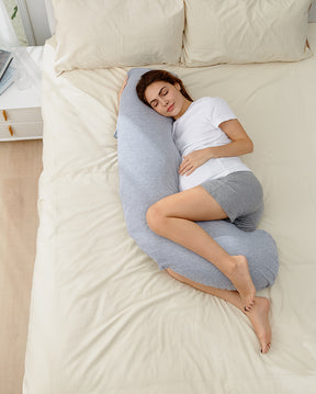 J Shaped Maternity Body Pillow for Mothers-to-Be