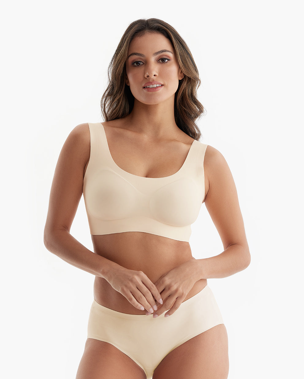 Day&Night - Seamless & Wireless All-Day Bra Oyster White Front