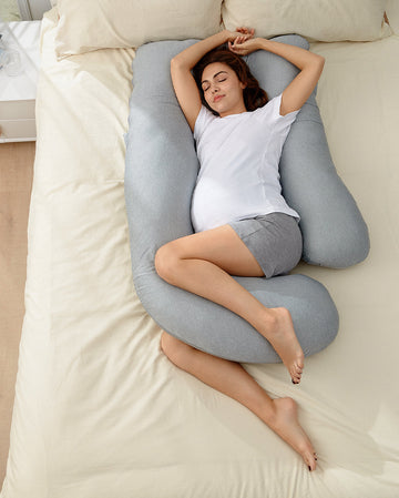 Organic Pregnancy Pillow, Body Pillow, Maternity Pillow, Breastfeeding  Pillow, Full Body Support Pillow, U Shaped Pillow, Nursing Pillow 