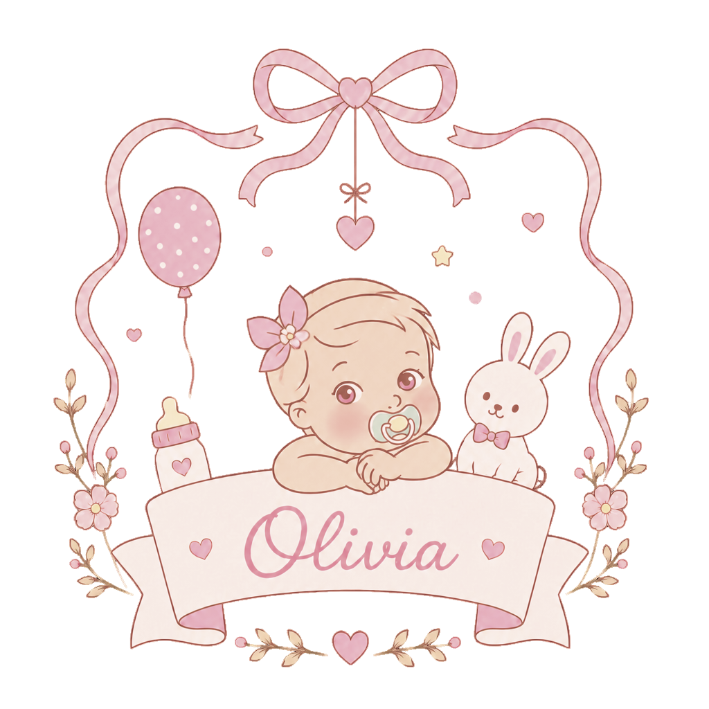 Baby name illustration